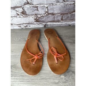 Gap Sandals Flip Flop Thong Pink Toe Post Slip On Casual Flats Women Sz 39EU/8.5